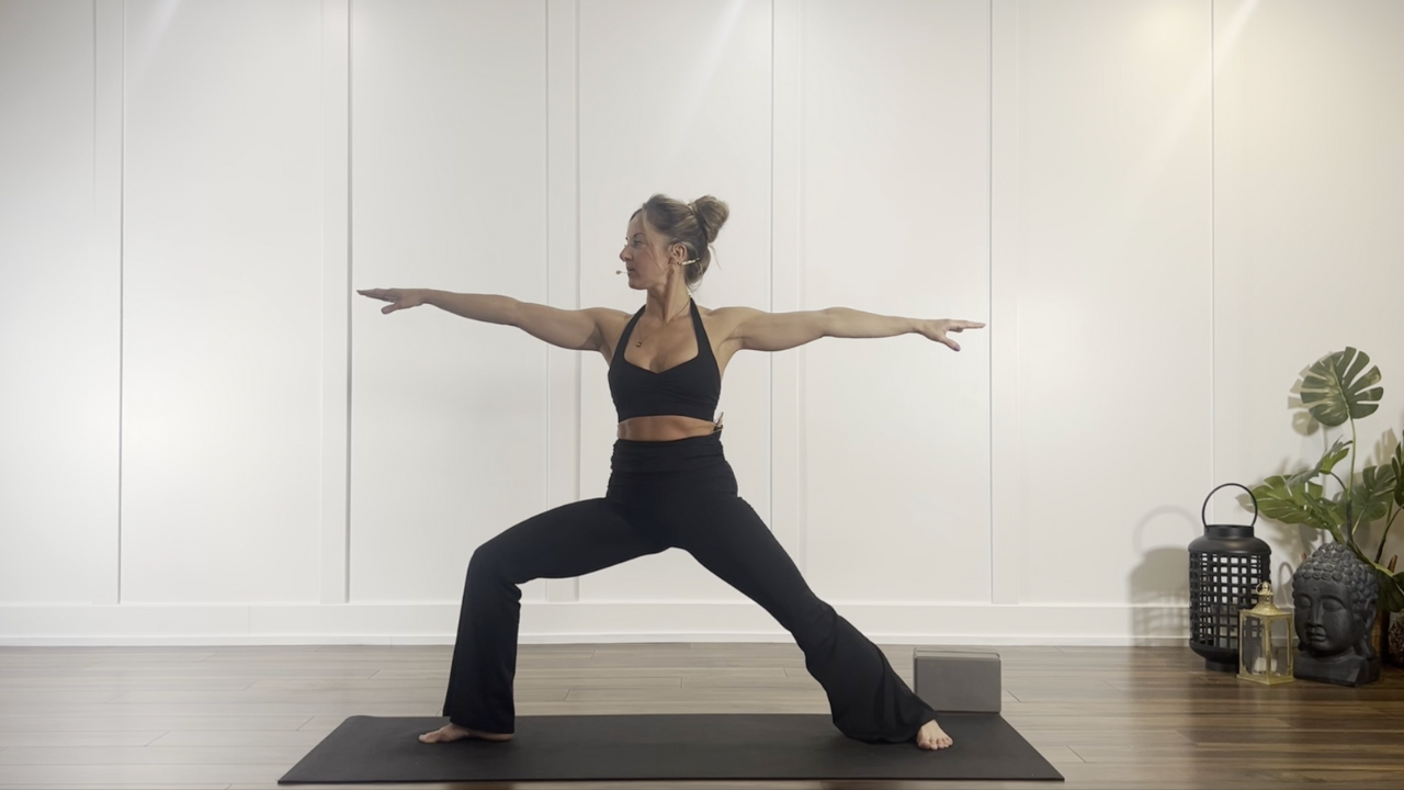 guerrier II, posture de yoga